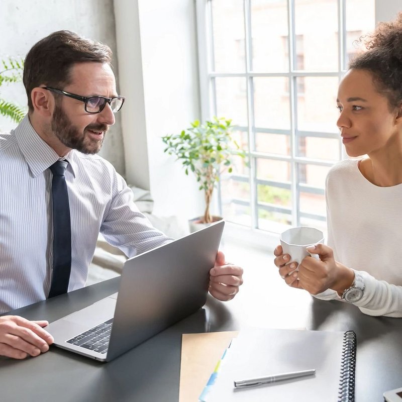 Couple at the computer